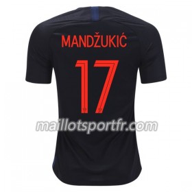 Maillot de Foot Croatie Mandzukic 17 Exterieur Coupe du monde 2018
